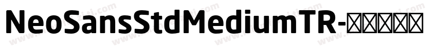 NeoSansStdMediumTR字体转换
