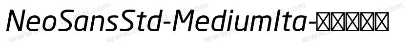 NeoSansStd-MediumIta字体转换