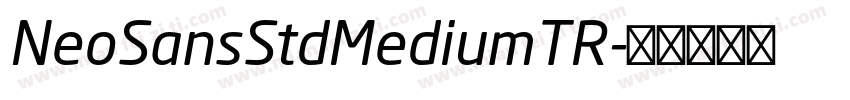 NeoSansStdMediumTR字体转换