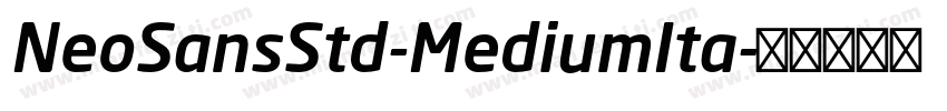 NeoSansStd-MediumIta字体转换