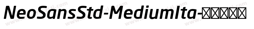 NeoSansStd-MediumIta字体转换