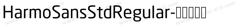 HarmoSansStdRegular字体转换