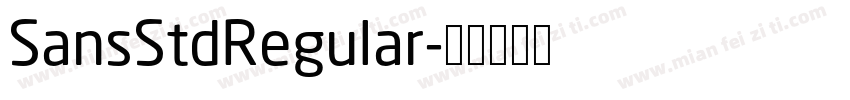 SansStdRegular字体转换
