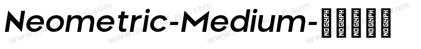 Neometric-Medium字体转换