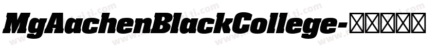 MgAachenBlackCollege字体转换