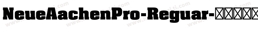 NeueAachenPro-Reguar字体转换