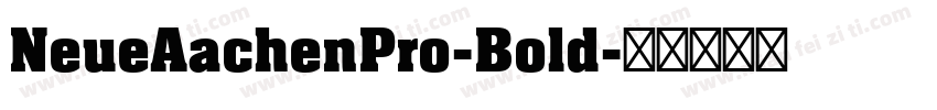 NeueAachenPro-Bold字体转换