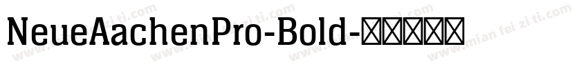 NeueAachenPro-Bold字体转换