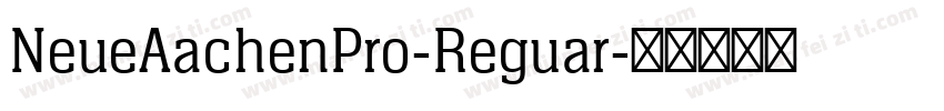 NeueAachenPro-Reguar字体转换