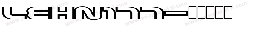 LEHN177字体转换