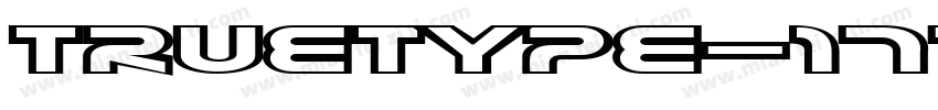 truetype-177字体转换