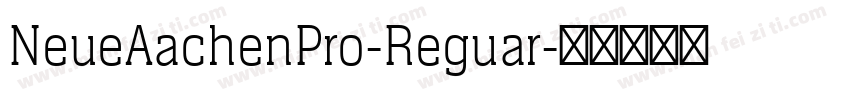 NeueAachenPro-Reguar字体转换