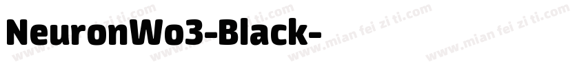 NeuronWo3-Black字体转换