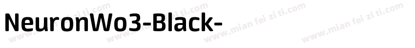 NeuronWo3-Black字体转换