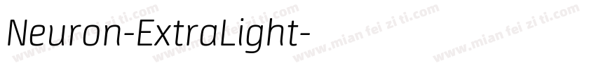 Neuron-ExtraLight字体转换