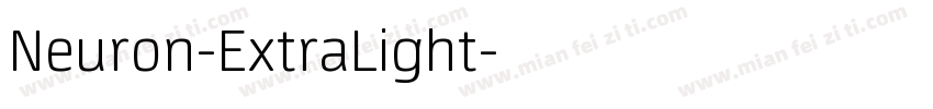 Neuron-ExtraLight字体转换