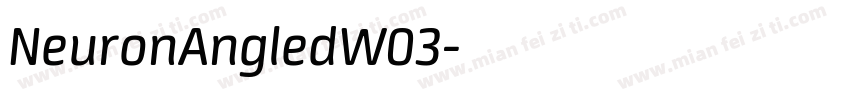 NeuronAngledW03字体转换