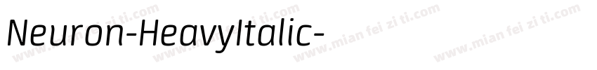 Neuron-HeavyItalic字体转换