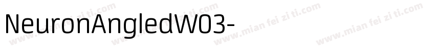 NeuronAngledW03字体转换