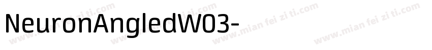 NeuronAngledW03字体转换