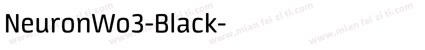 NeuronWo3-Black字体转换