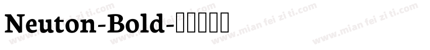 Neuton-Bold字体转换