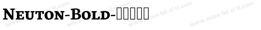 Neuton-Bold字体转换