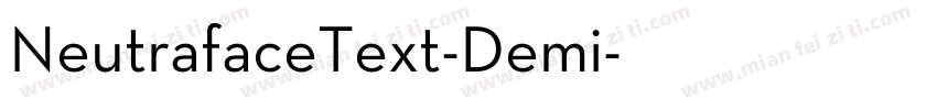 NeutrafaceText-Demi字体转换
