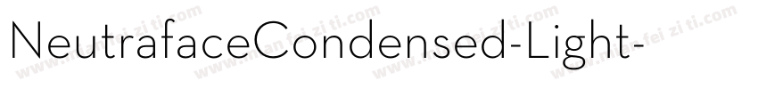NeutrafaceCondensed-Light字体转换