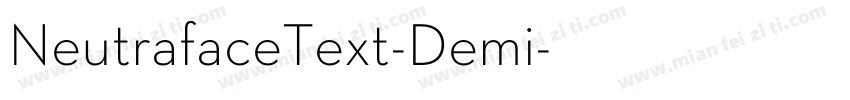NeutrafaceText-Demi字体转换