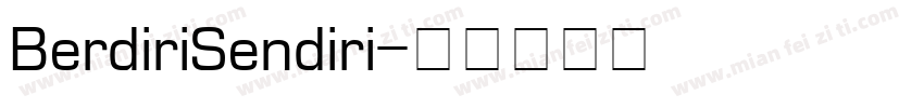 BerdiriSendiri字体转换