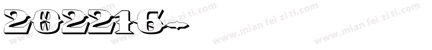 202216字体转换