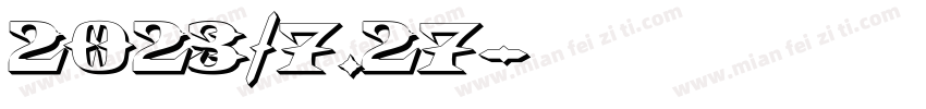 2023/7.27字体转换