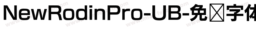 NewRodinPro-UB字体转换