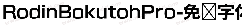 RodinBokutohPro字体转换