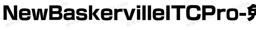 NewBaskervilleITCPro字体转换