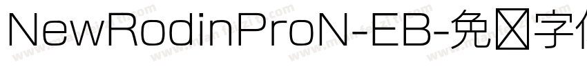 NewRodinProN-EB字体转换