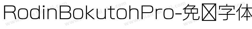 RodinBokutohPro字体转换