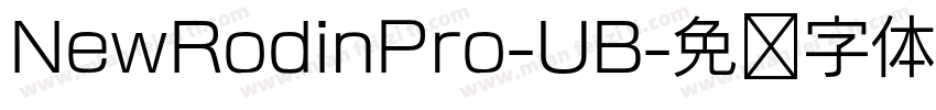 NewRodinPro-UB字体转换