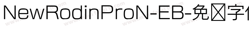 NewRodinProN-EB字体转换