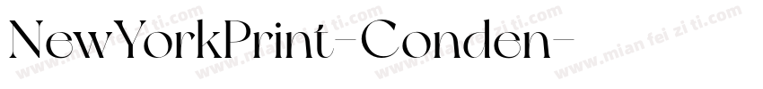 NewYorkPrint-Conden字体转换