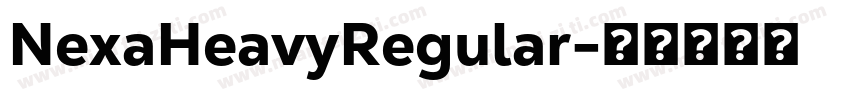 NexaHeavyRegular字体转换