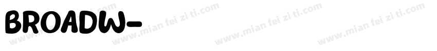BROADW字体转换