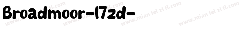 Broadmoor-l7zd字体转换