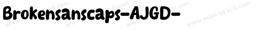 Brokensanscaps-AJGD字体转换