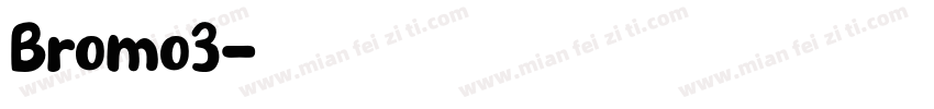 Bromo3字体转换