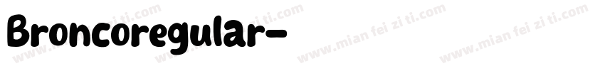 Broncoregular字体转换