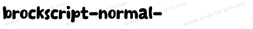 brockscript-normal字体转换