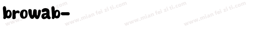 browab字体转换