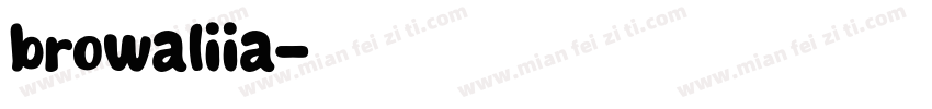 browaliia字体转换